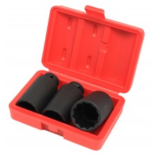 Wheel Hub Nut IMPACT Socket Set - 3pc