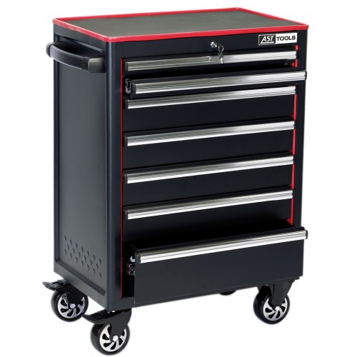 7 Drawer 26" Roller Cabinet - Black 7 Drawer 26" Roller Cabinet - Black