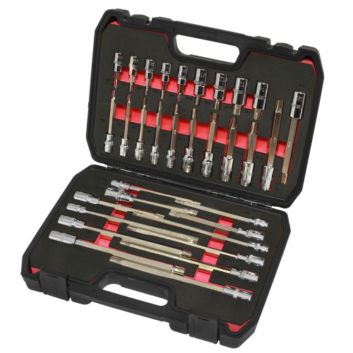 Ribe Socket Bit Set 32pc - 3/8" and 12" Sq Drive
