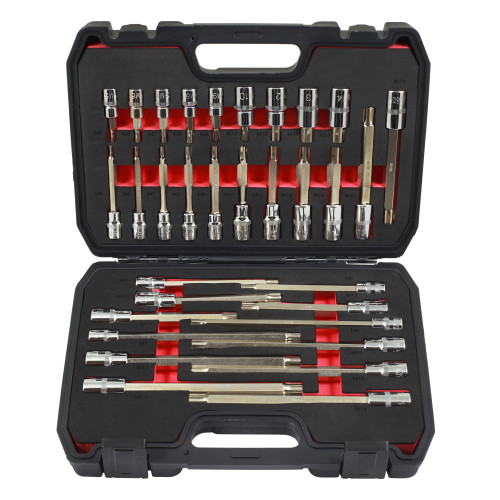 Ribe Socket Bit Set 32pc - 3/8" and 12" Sq Drive