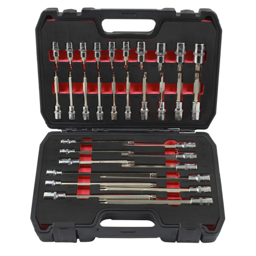 TX Socket Bit Set 32pc - 3/8" and 1/2" Sq Drive
